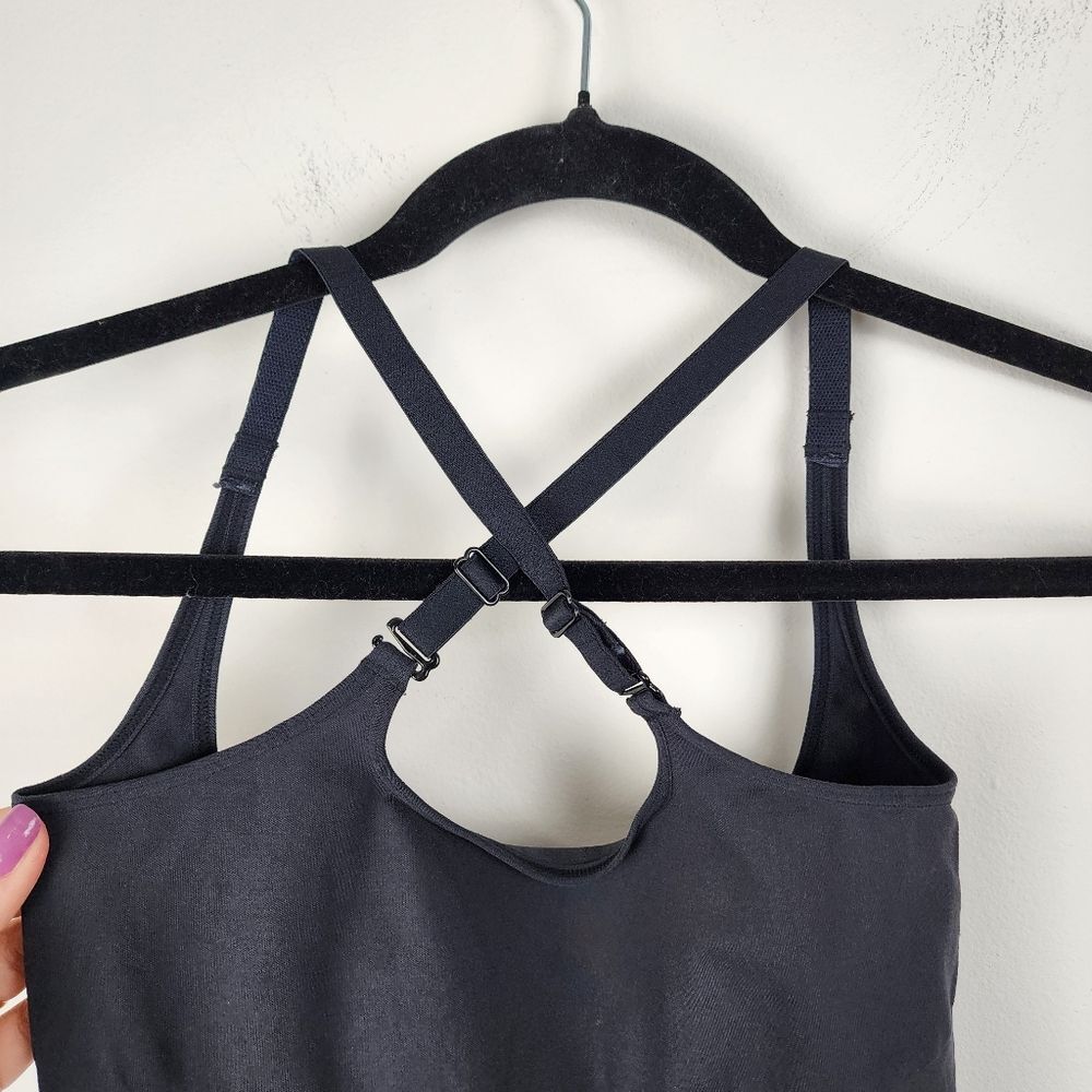 Maidenform Flexes Black Shape wear Stretch Jumpsuit Romper Size L - Picture 6 of 10